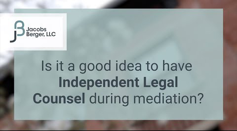 Independent Legal Counsel during Mediation Specialist Attorneys Morristown NJ